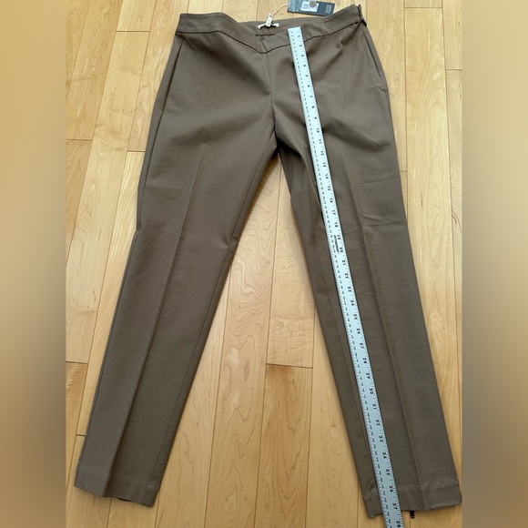 ๐ Eileen Fisher Slim Organic Cotton Trouser ๐in Driftwood - Picture 1 of 8